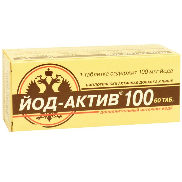 Йод-Актив® 100 - БАД, № 60 табл. х 0,25 г