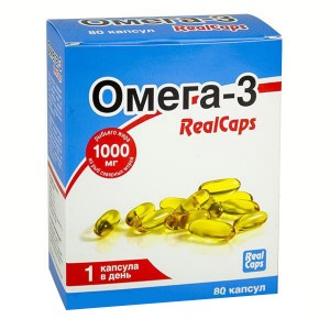 Омега-3 RealCaps БАД, № 80 капс. х 1,4 г (блистер)