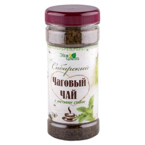 Чай Травы Байкала Чаговый с листьями стевии (90г)
