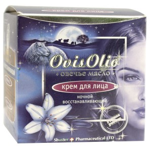 ОвисОлио / "OvisOlio® - Овечье масло" Крем для лица ночной восстанавливающий, 50 мл, банка